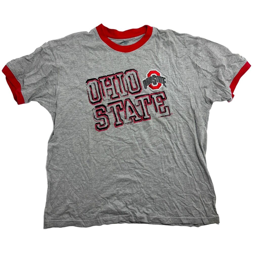 Woman's VTG Ohio State Buckeyes Grey T-Shirt Woman's NCAA Short-sleeved Tee NWOT